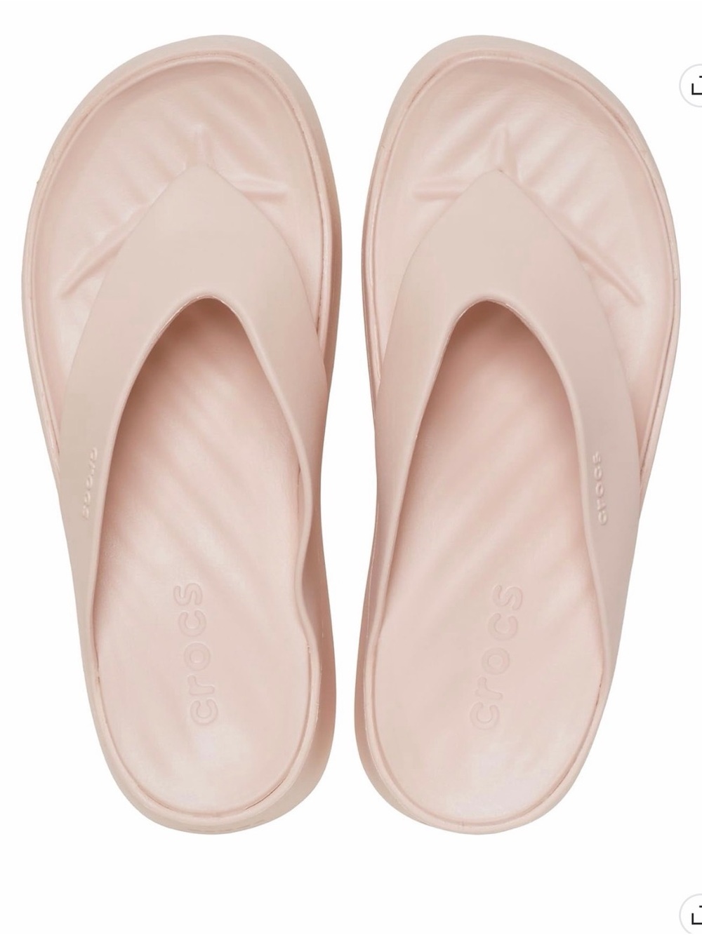 CROCS Women’s LiteRide Flip Sandal — Pale Pink